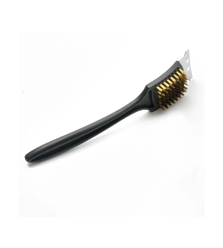 SPAZZOLA PER GRIGLIA BARBECUE OMPAGRILL IN OTTONE 21 CM